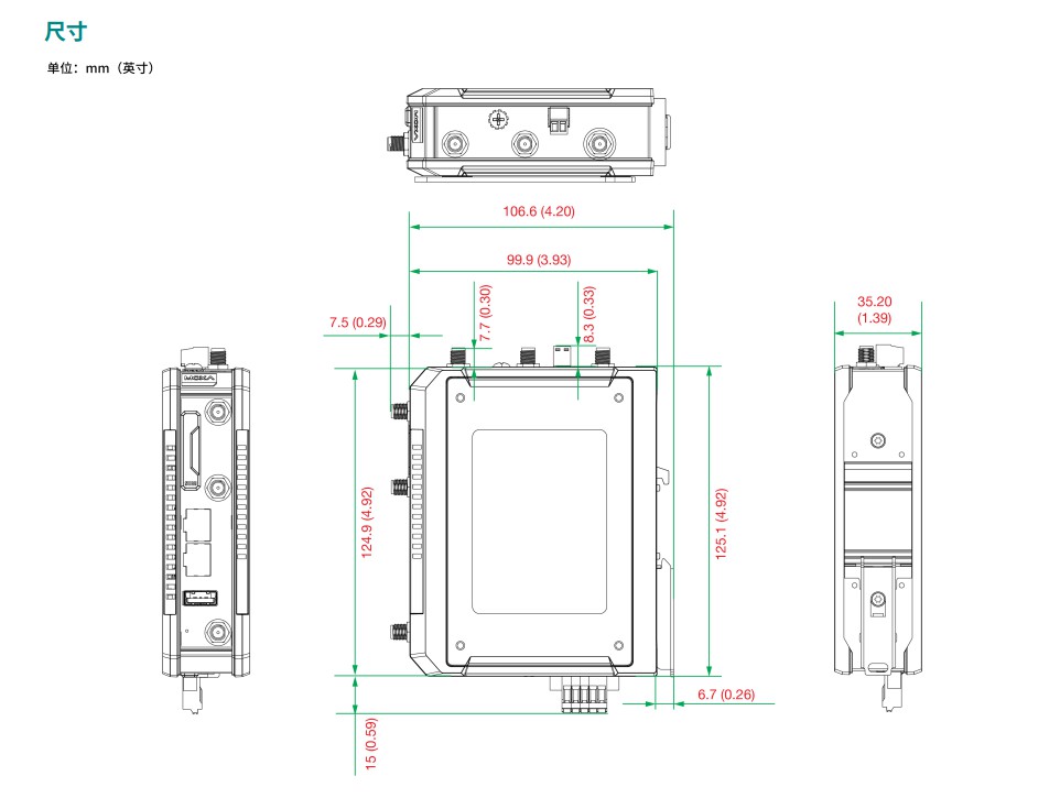 Industriespezifisches 5G-Mobilfunk-Gateway CCG-1520-T2