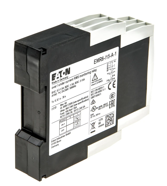 Eaton EMR6-I15-A-1 24-240V AC / DC Stromüberwachungsrelais 3-15A